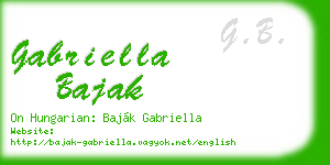 gabriella bajak business card